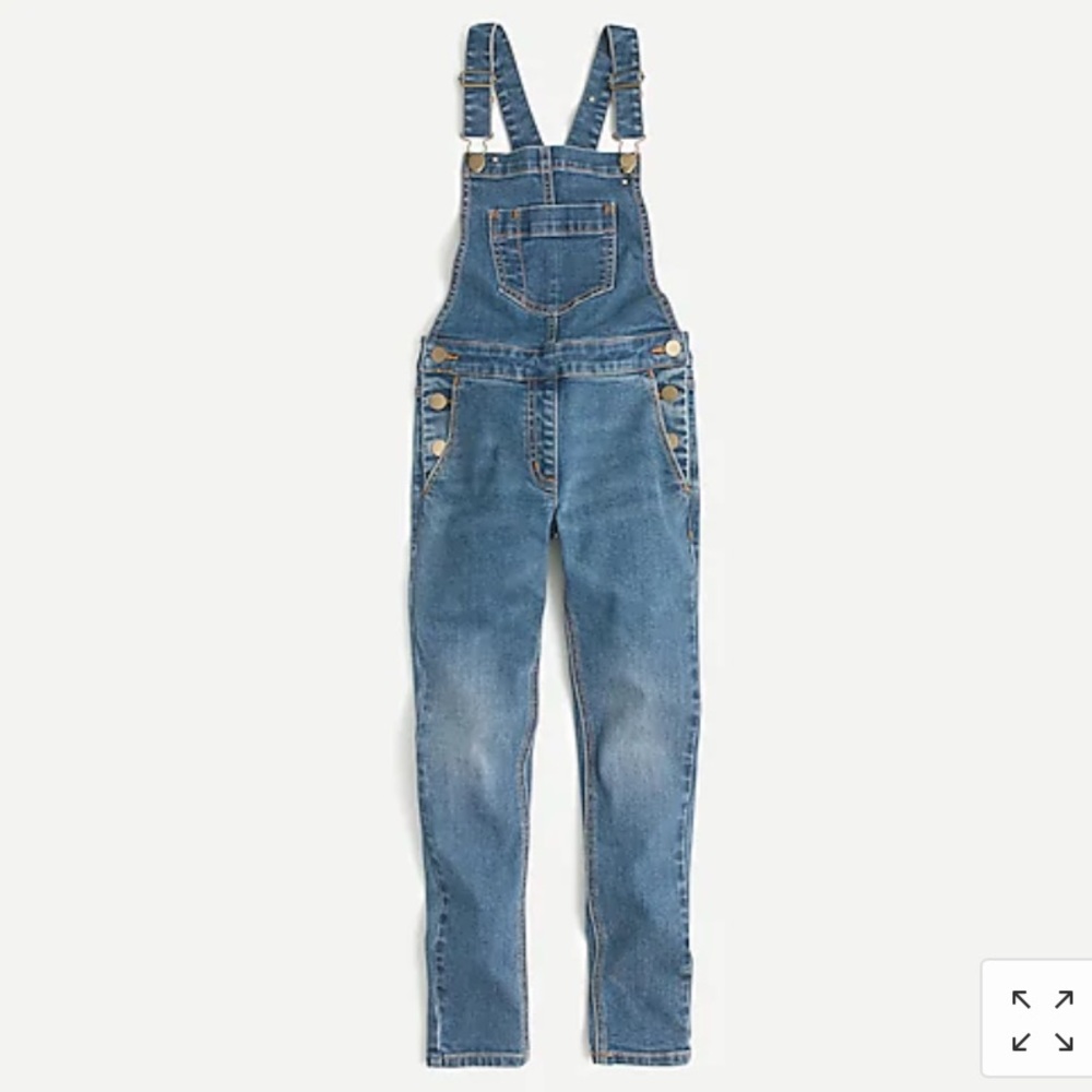 NWOT - Crewcuts girls denim overalls - size 5